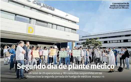 SEGUNDO DÍA DE PLANTE MÉDICO