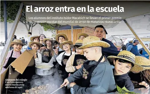 EL ARROZ ENTRA EN LA ESCUELA