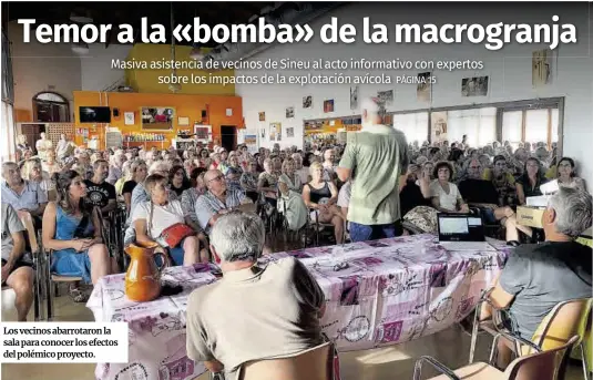 TEMOR A LA «BOMBA» DE LA MACROGRANJA