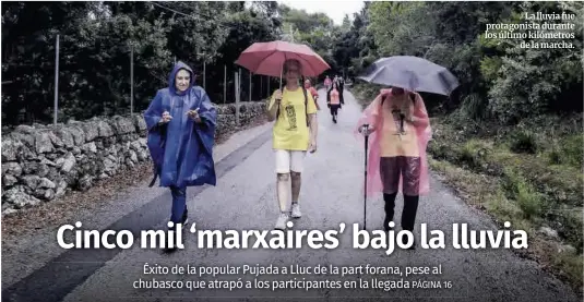 CINCO MIL ‘MARXAIRES’ BAJO LA LLUVIA