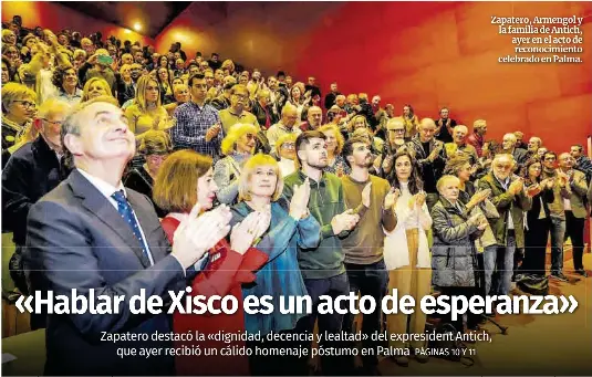 «HABLAR DE XISCO ES UN ACTO DE ESPERANZA»