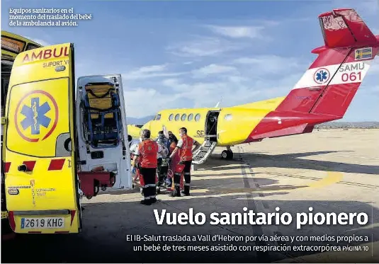 VUELO SANITARIO PIONERO