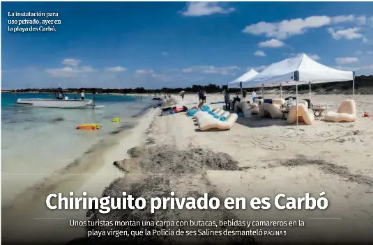 CHIRINGUITO PRIVADO EN ES CARBÓ