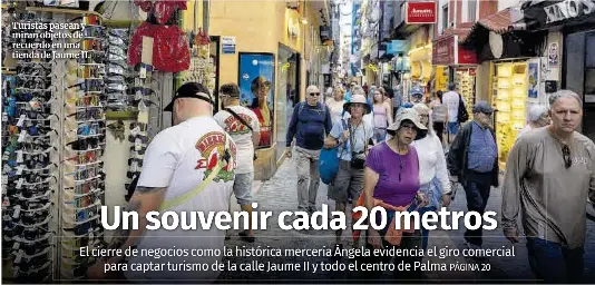 UN SOUVENIR CADA 20 METROS