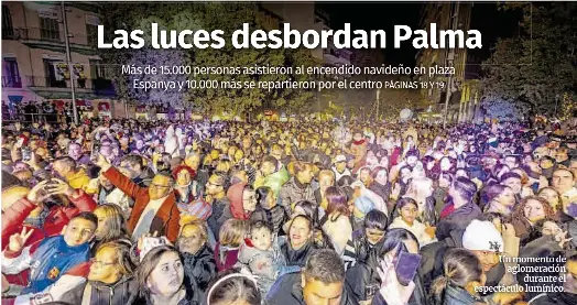 LAS LUCES DESBORDAN PALMA