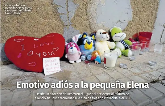 EMOTIVO ADIÓS A LA PEQUEÑA ELENA