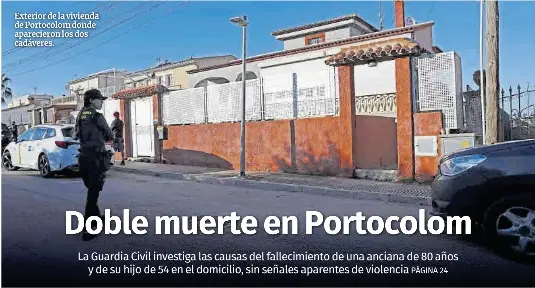 DOBLE MUERTE EN PORTOCOLOM