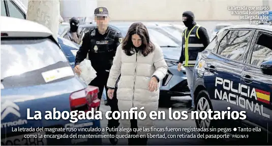 LA ABOGADA CONFIÓ EN LOS NOTARIOS