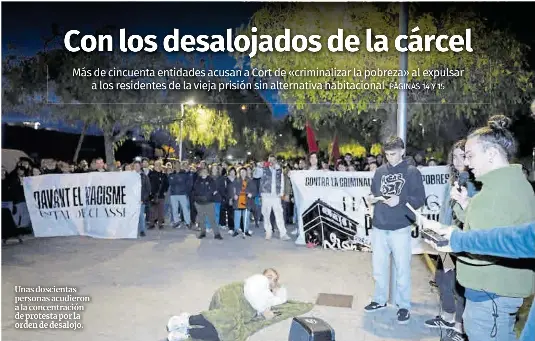 CON LOS DESALOJADOS DE LA CÁRCEL