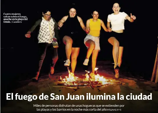 EL FUEGO DE SAN JUAN ILUMINA LA CIUDAD