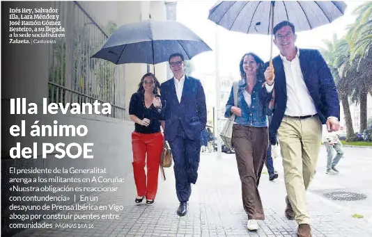 ILLA LEVANTA EL ÁNIMO DEL PSOE