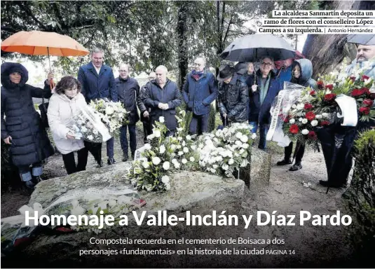 HOMENAJE A VALLE-INCLÁN Y DÍAZ PARDO