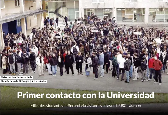 PRIMER CONTACTO CON LA UNIVERSIDAD