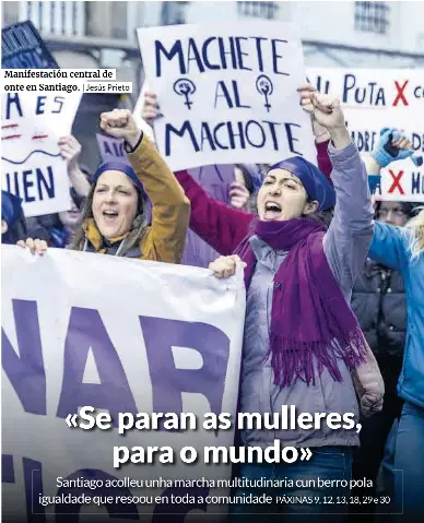 «SE PARAN AS MULLERES, PARA O MUNDO»