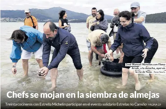 CHEFS SE MOJAN EN LA SIEMBRA DE ALMEJAS