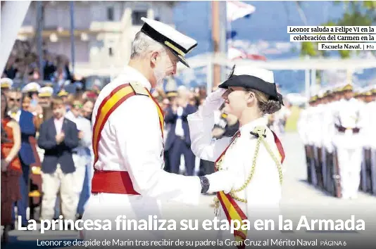 LA PRINCESA FINALIZA SU ETAPA EN LA ARMADA