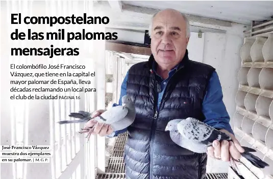 EL COMPOSTELANO DE LAS MIL PALOMAS MENSAJERAS