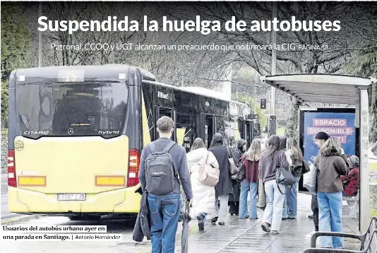 SUSPENDIDA LA HUELGA DE AUTOBUSES