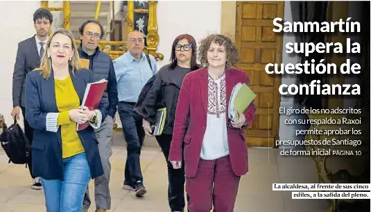 SANMARTÍN SUPERA LA CUESTIÓN DE CONFIANZA