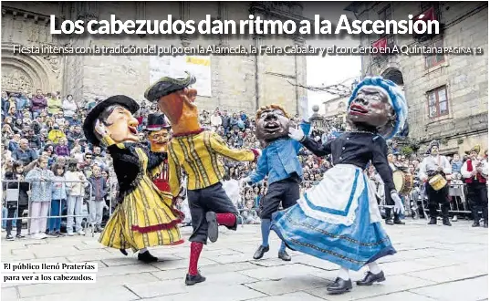 LOS CABEZUDOS DAN RITMO A LA ASCENSIÓN