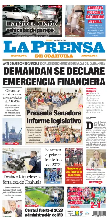 La Prensa de Coahuila - 27 Aug 2023