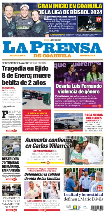 La Prensa de Coahuila - 13 Apr 2024