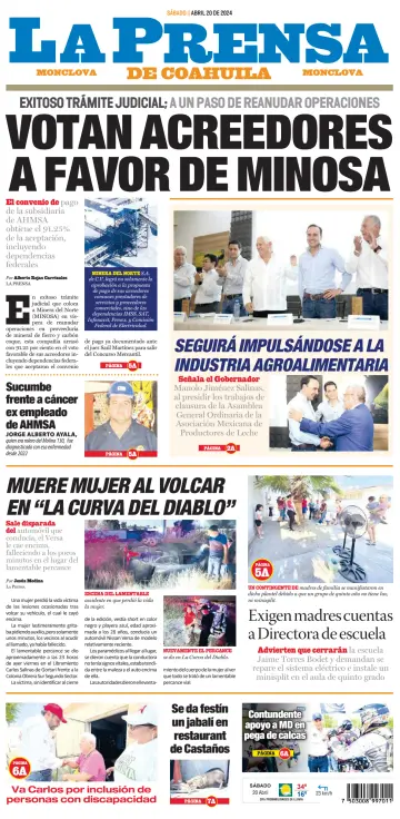 La Prensa de Coahuila - 20 四月 2024