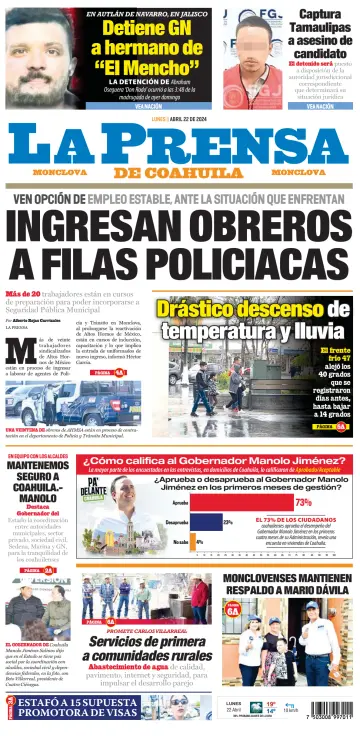 La Prensa de Coahuila - 22 апр. 2024