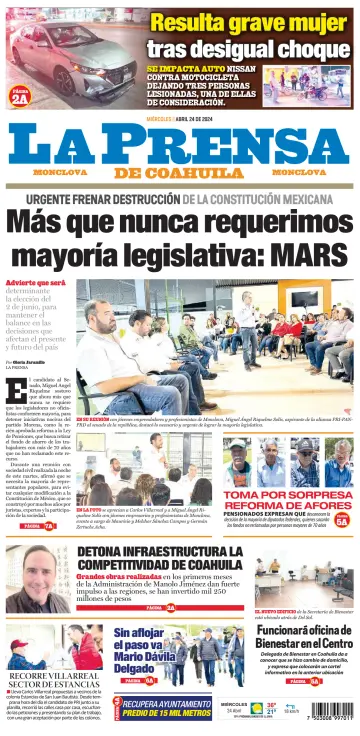 La Prensa de Coahuila - 24 апр. 2024