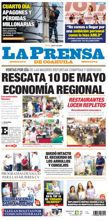 La Prensa de Coahuila - 11 5월 2024