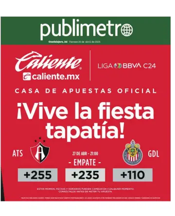Publimetro Guadalajara - 26 Apr 2024