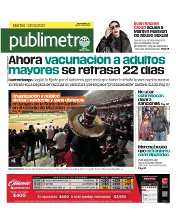 Publimetro Monterrey - 2 Feb 2021