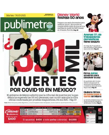 Publimetro Monterrey - 30 Mar 2021