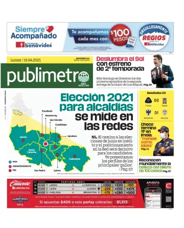 Publimetro Monterrey - 19 Apr 2021