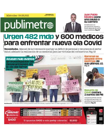 Publimetro Monterrey - 4 Aug 2021