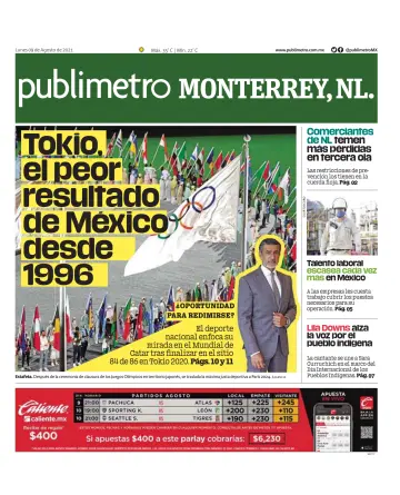 Publimetro Monterrey - 9 Aug 2021