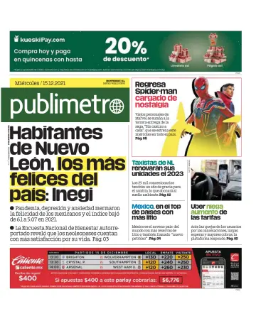 Publimetro Monterrey - 15 Dec 2021