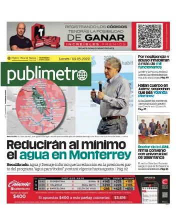 Publimetro Monterrey - 9 May 2022