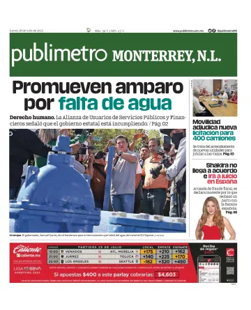 Publimetro Monterrey - 28 Jul 2022