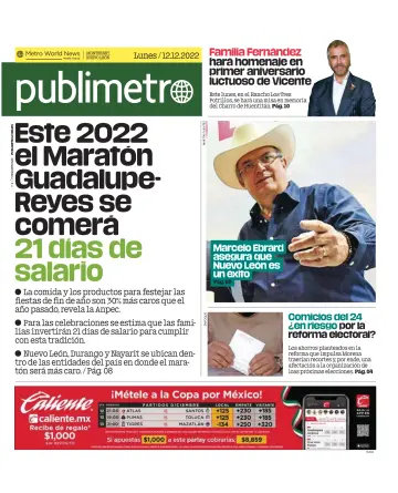 Publimetro Monterrey - 12 Dec 2022