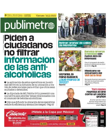 Publimetro Monterrey - 16 Dec 2022