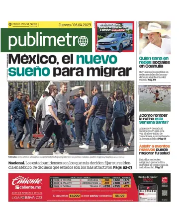 Publimetro Monterrey - 6 Apr 2023