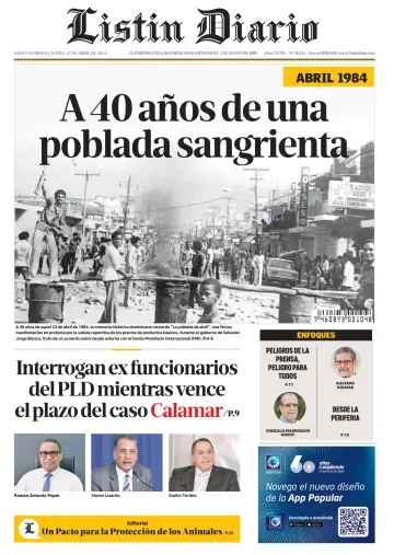 Listin Diario - 22 四月 2024