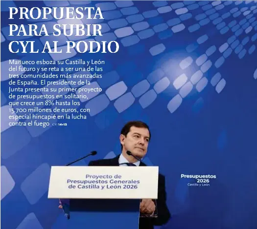 PROPUESTA PARA SUBIR CYL AL PODIO