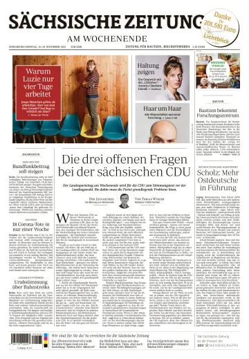 Sächsische Zeitung (Bautzen- Bischofswerda) - 18 Nov. 2023