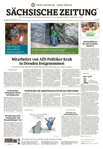 Sächsische Zeitung  (Dippoldiswalde) - 24 Apr 2024