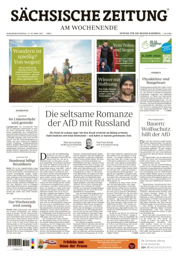 Sächsische Zeitung  (Dresdner Meißner Land) - 27 Apr 2024