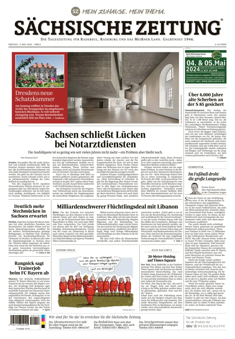 Sächsische Zeitung  (Dresdner Meißner Land)