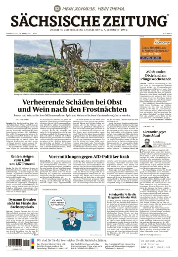 Sächsische Zeitung  (Dresden) - 25 апр. 2024
