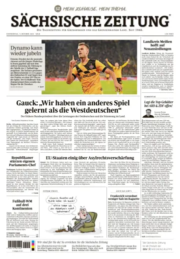 Sächsische Zeitung  (Großenhain) - 5 Oct 2023